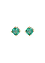 Kate Spade New York Little Luxuries Gold-plated Stud Earrings - Green ONE SIZE