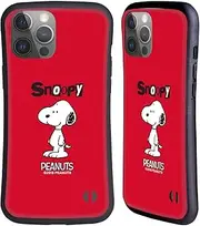 Head Case Designs Officially Licensed Peanuts Snoopy Characters Hybrid Case Compatible with Apple iPhone 14 Pro Max