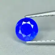 0.26Ct Round _ Extraordinary Unheated Royal Blue HAUYNE From Germany