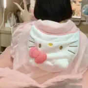 Hello Kitty Wearable Plush Blanket Girls Hooded Blanket Hello Kitty Face Cloak