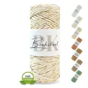 Macrame Cord 4mm x 109yds - Single Strand Macrame Cord for Wall Hangings Plan...
