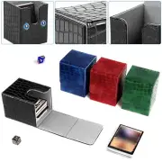 100+ Magnetic PU Leather Commander Storage Box Deck Case Holder For Trading Card