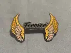 BigHeadDash OG Forever Wings Batter Man Hat pin Silver Orange Peach Black