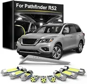 15PCS Car LED Interior Light Bulb Kit, For Nissan Pathfinder R52 2013 2014 2015 2016 2017 2018 2019 2020 LED Map Dome Lamp