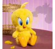 Looney Tunes Tweetin' Tweety 80th Anniversary Plush talks, rocks, kicks his feet