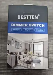 Bestten Dimmer Light Switch - Single Pole or 3-Way for LED / Incandescent / CFL