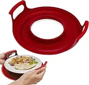 Microwave Cool Caddy with Handles, Microwave Insulated Tray with Handles, Microwave Dish Bowl Holder, Microwave Cooling Rack, Heat Resistant Microwave Bowl Holder