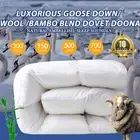All Size Goose Down Feather/Wool/Bamboo Blend Quilt/Duvet/Doona/Blanket Luxury
