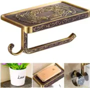 Fredysu Bronze Toilet Paper Holder, Antique Brass Toilet Paper Towel Holder