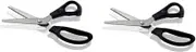 TEHAUX 2pcs Stylish Pinking Shears for Fabric 5mm Triangle Scissors Professional Dressmaking Shears Ergonomic Handle 235mm Length