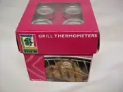 NEW Chefs Basic Select Individual Mini Grilling Thermometers 2 Steak 2 Chicken