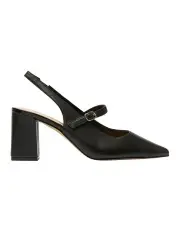 [Sandler] Kelly Heeled Shoes in Black Leather