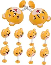 ULTECHNOVO Cute Motorbike Helmet Accessories Office Tiger Ornaments Animal Figure Bobbleheads