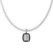 Guess Men's Jewellery Stainless Steel 16mm Lion Charm Pendant on 21" Chain