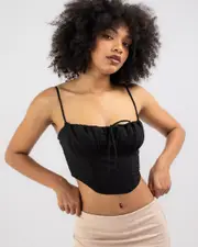 [Mooloola] Mooloola Women's Arabella Top in Black Size 6 6 Black