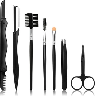 Sunuly Eyebrow Razor, 7 in 1 Eyebrow Kit, Eyebrow Trimmer Set Including Brow Raz