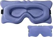 Sleeping Mask - 3D Eye Cup For Sleeping | Comfortable Eye Blindfold | Travel Blindfold For Airplane | Breathable Eyeshade | Light Shielding Comfortable For Car Trip