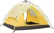 Tenda 3-4 persone Tenda da campeggio frangivento automatico a Doppio Strato impermeabile Anti tende turistiche per escursionismo all'aperto spiaggia viaggi all'aperto