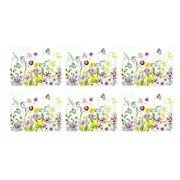 Ashdene Dining Kitchen Pressed Flowers Cork Back Placemats Set 6