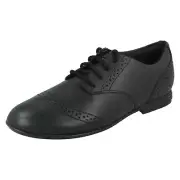 Girls Clarks Finja Brogue O Brogue Lace Up School Shoes