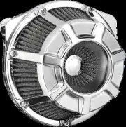 AN Inverted Air Cleaner Kit Beveled Chrome Harley Softail Custom 07-10