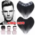 Frontal Hairline Thin Skin Men Toupee 100% Human Hair Cover Loss Hair Pieces AUS