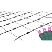 Northlight 4' x 6' Pinkish Purple LED Net Style Christmas Lights - Green Wire