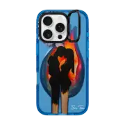 iPhone 16 Pro Impact Ring Stand Case MagSafe Compatible TWIN FLAME IPHONE CASE BY SUE TSAI