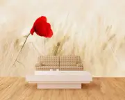 3D Flower Grass ZHUA2196 Wallpaper Wall Murals Removable Self-adhesive Zoe