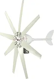 HUIZHITENGDA 800W Free Energy Vertical Wind Turbine Generator, Windmill Controller 12V Vertical Wind Turbine Generator Suitable for Outdoor Power Generation