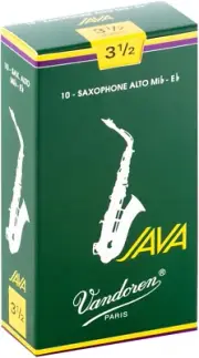 Java 3.5 Alto Saxophone Reed Set of 10, Green