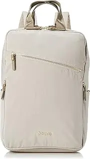 PRO－SPERITY(プロスペリティ) Prosperity PTNK-02 Women's Backpack, Commuting to Work, Business Backpack, PC Storage, A4, B4, Cowhide Leather, Nylon, Prosperity White