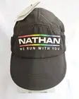 NWT Nathan Quick Stash Run Hat Cap Black Lightweight Adjustable Strapback
