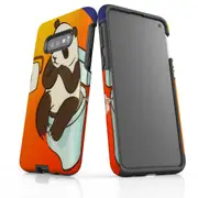 For Samsung Galaxy S10e Case Armour Cover, Panda's Toilet
