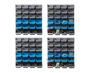 96 Storage Bin Rack Wall-mounted Tool Parts Garage Shelving Organiser