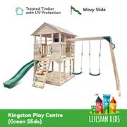 Lifespan Kids Kingston Cubby House with 2.2m Green Slide