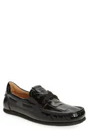 Jacquemus The Batto Boat Shoe in Black 990 at Nordstrom, Size 9Us