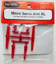 Du-Bro Red Micro Servo Arm XL #934