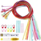 Tunisian Crochet Hooks Set Extra Long 47In Afghan Tunisian Crochet Hooks Set wit