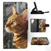 FLIP CASE FOR SAMSUNG GALAXY|BENGAL CAT 4