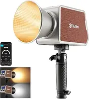 Tolifo PL-100B 100W LED Video Light with APP Control and Built-in Battery COB Continuous Lighting Portable Studio Light 2700K-6500K 20100Lux@1m 27 CRI 97+/TLCI 98+ 12 Lighting Effects Bowens Mount
