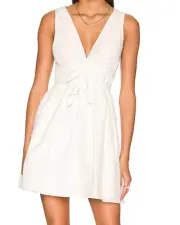 Amanda Uprichard Sleeveless Morello Dress White XL new in bag