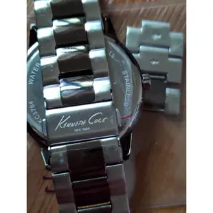 [99go] 近全新 美國品牌 KENNETH COLE 三眼錶 附G-Shock 錶盒