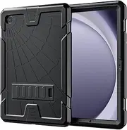 [JSUSOU] Galaxy Tab A9 Plus Case Cover 11 Inch 2023 Model SM-X210/X216/X218 with Kickstand, Rugged Protective Shockproof Cover for Samsung Galaxy Tab A9+ Plus Tablet Case for Kids | Black