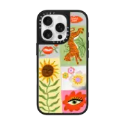 iPhone 16 Pro Mirror Case MagSafe Compatible Flower Child