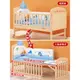 牧童坊嬰兒床寶寶床可移動新生bb小床兒童多功能實木搖籃拼接大床
