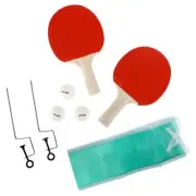 Table Tennis Kit (2 Bats 3 Balls 2 Metal Racks 1 Net) Ping Pong Set Sports Gifts