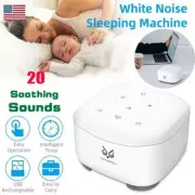 White Noise Maker Sound Machine Sleep Sound Therapy Relax Rain Fan 20 Sounds