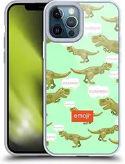 Head Case Designs Officially Licensed emojiｮ Raaaaah Dinosaurs Soft Gel Case Compatible with Apple iPhone 12 Pro Max