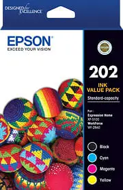 Epson 202 Standard Capacity 4 Colour Ink Pack [C13T02N692]